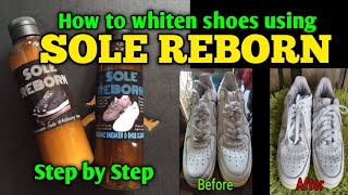 HOW TO USE SOLE REBORN CLEANER | HOW TO CLEAN WHITE SHOES | Step by Step screenshot 2