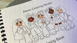 COLORING CUTIES🥰😊How I color a page(part 1)