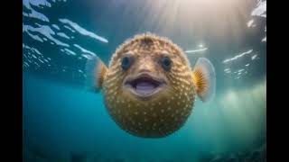 who knew a pufferfish  could be so sharp?