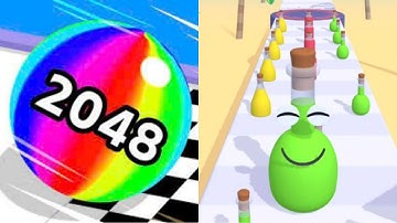 Ball Run 2048 vs Juice Run - All Levels Android,ios Gameplay Mobile.ep3
