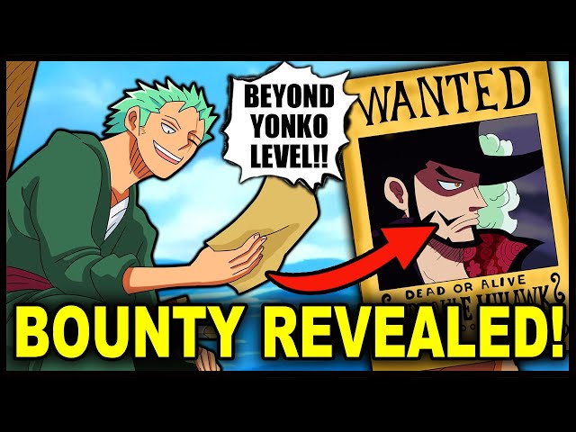 One Piece Chapter 1058 Spoilers Reveal Zoro and Mihawk's Bounties
