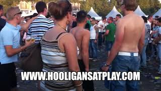 Hooligans fight at Decibel Outdoor festival 2011 Netherlands