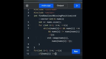 How to write a c++ program to find the smallest missing positive integer in an array of integers.