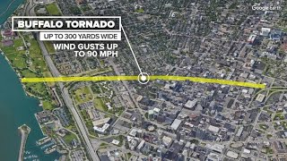 How rare is it for a tornado to hit the City of Buffalo?