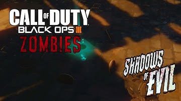 SHADOWS OF EVIL - SECRET DOUGHNUT & CAKE TRIP MINES EASTER EGG TUTORIAL (Black Ops 3 Zombies)