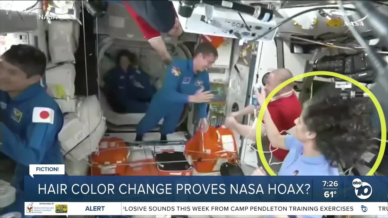 Fact or Fiction: Astronaut's hair color changed?