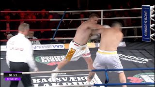 Mathias Hansen vs Dusan Krstin Full Fight | Danish Fight Night