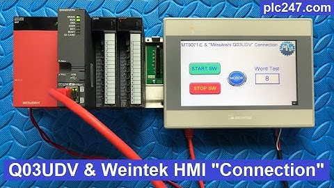 HMI Weintek & Mitsubishi Q03UDV "Connection" Tutorial