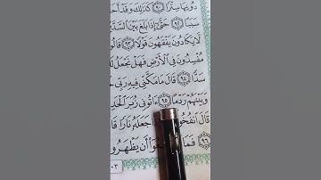 سورة الكهف(قالو يد القرينين ان يأجوج ومأجوج مفسدون في الارض )