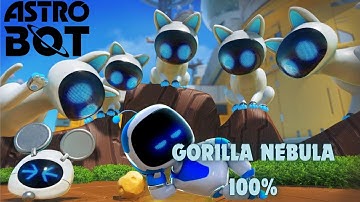 Astro Bot - Gorilla Nebula - All Bots and Puzzle Pieces PS5
