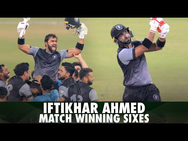 Iftikhar Ahmed All Huge And Match Winning Sixes | NationalT20 2021 | MA2E class=
