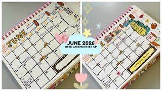 Details Alicia Souza Desk Calendar set up | June 2026 💌✨ News