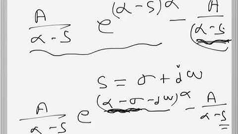 Math: Laplace transformation of exponential function
