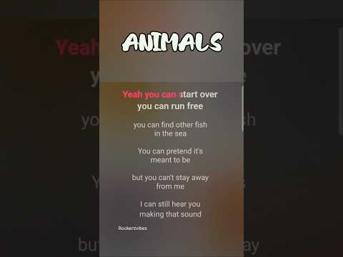 Maroon 5 Animals Lyrics English Song Music Songlyrics