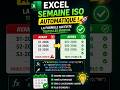 Excel Supply chain : Voici comment générer automatiquement S01-2026 (SEMAINE + ANNÉE)