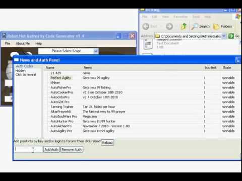 RS BOT AuthCode Generator