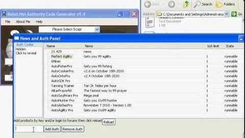 RS BOT AuthCode Generator