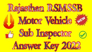 rsmssb motor vehicle sub inspector answer key | rsmssb mvsi answer key download rsmssb motor vehicle sub inspector answer key | rsmssb mvsi answer key download