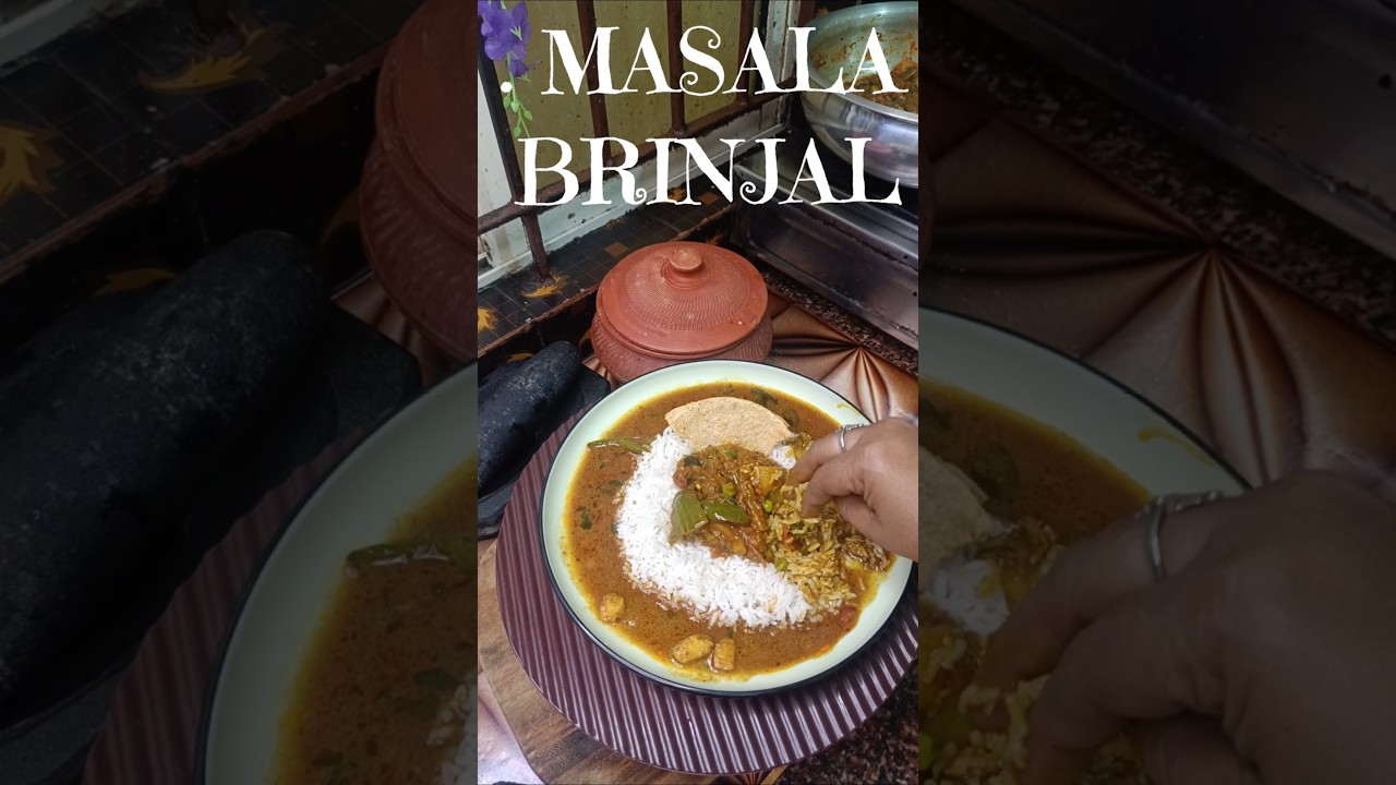 Masala Brinjal #recipe #cookingshow #brinjal #shortvideo