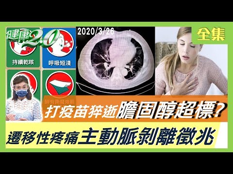 九把刀岳母打完AZ疫苗後猝逝 ！？ 膽固醇超標導致危機 ？ 遷移性疼痛 主動脈剝離徵兆 健康2.0 20210821 (完整版)