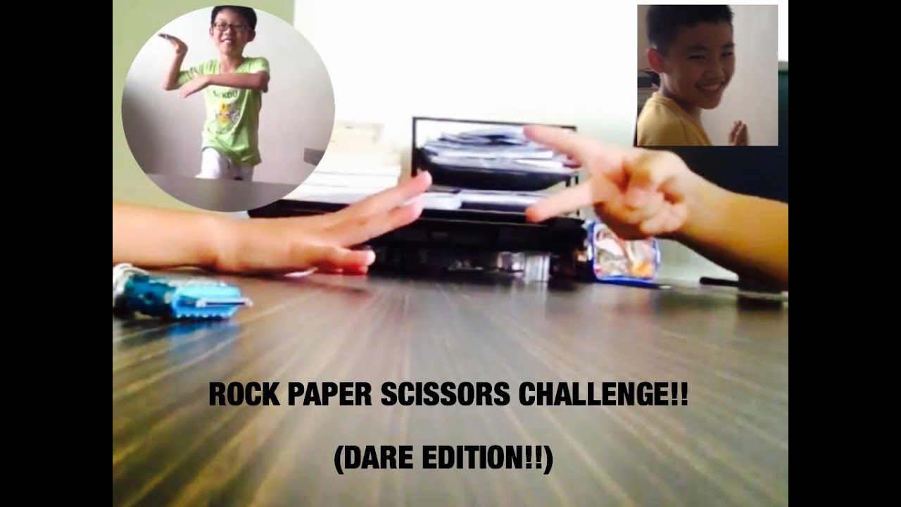 Rock Paper Scissors Challenge! (Dare Edition) YouTube