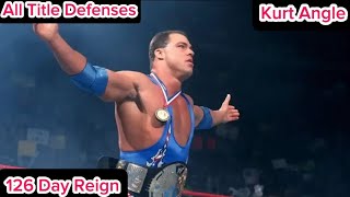 Every WWE Championship Title Defense of Kurt Angle’s 1st Reign (126 Days)