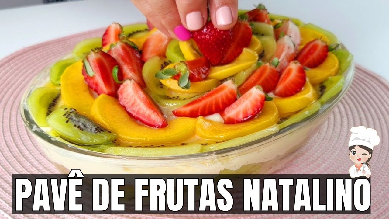 PAVÊ DE FRUTAS NATALINO VOCÊ VAI AMAR - #Receita #Natalina - YouTube