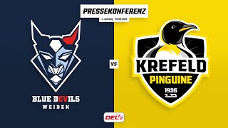 Pressekonferenz 4. Spieltag | Blue Devils Weiden - Krefeld Pinguine
