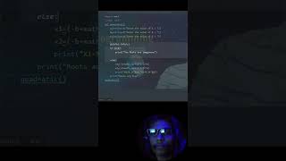 #41 Program for finding values of quadratic equations | Python Tutorial | Python Full Course #shorts
