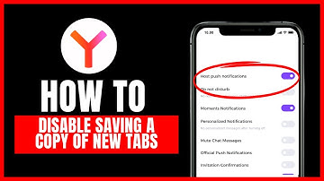 How to disable saving a copy of new tabs on Yandex Browser