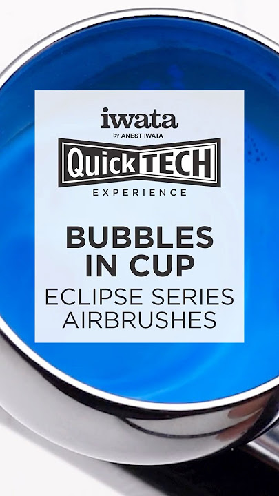 No More Air Bubbles in your Airbrush Cup | Iwata Eclipse CS | Fix 🖌️✨   #IwataQuickTech