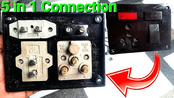 1 switch 1 indicator 1 fuse 1 socket connection || 5 in 1 board connection