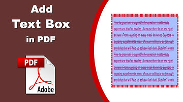 How to Insert Text Box in PDF with Adobe Acrobat Pro 2020