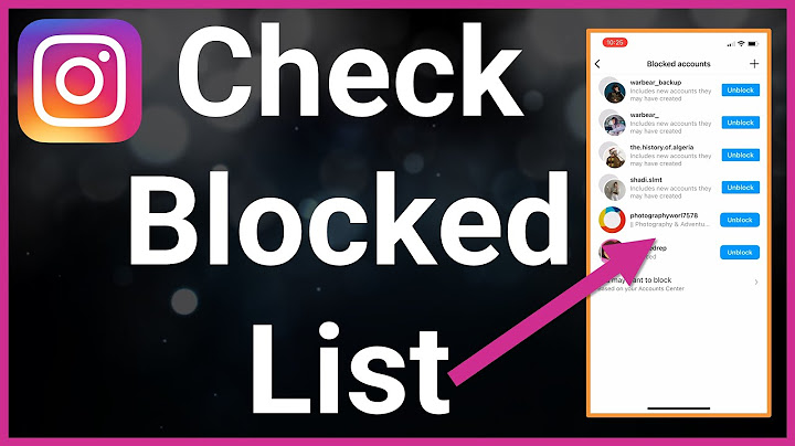 How to check block list in instagram