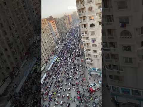 شارك فيه أكثر من 8 آلاف شخص أكبر مائدة إفطار جماعي تجمع أهالي محافظة الفيوم