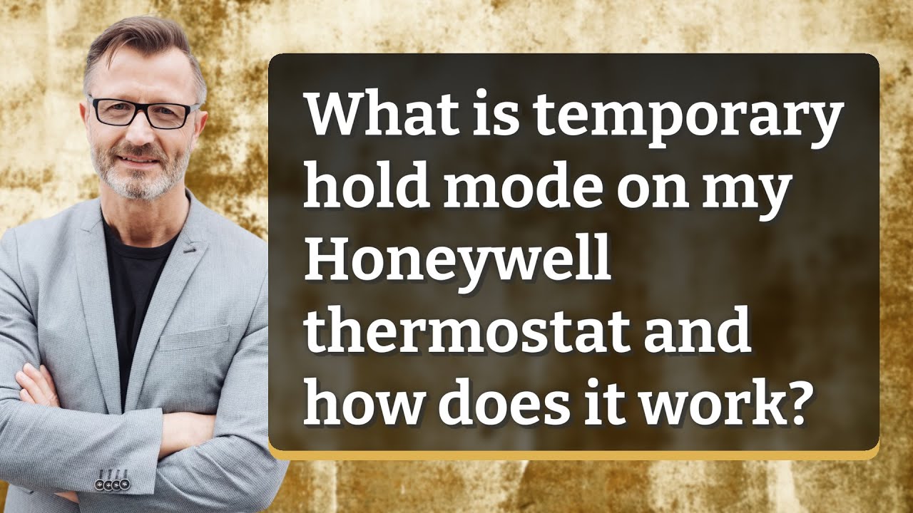 What is temporary hold mode on my Honeywell thermostat and how does it work?