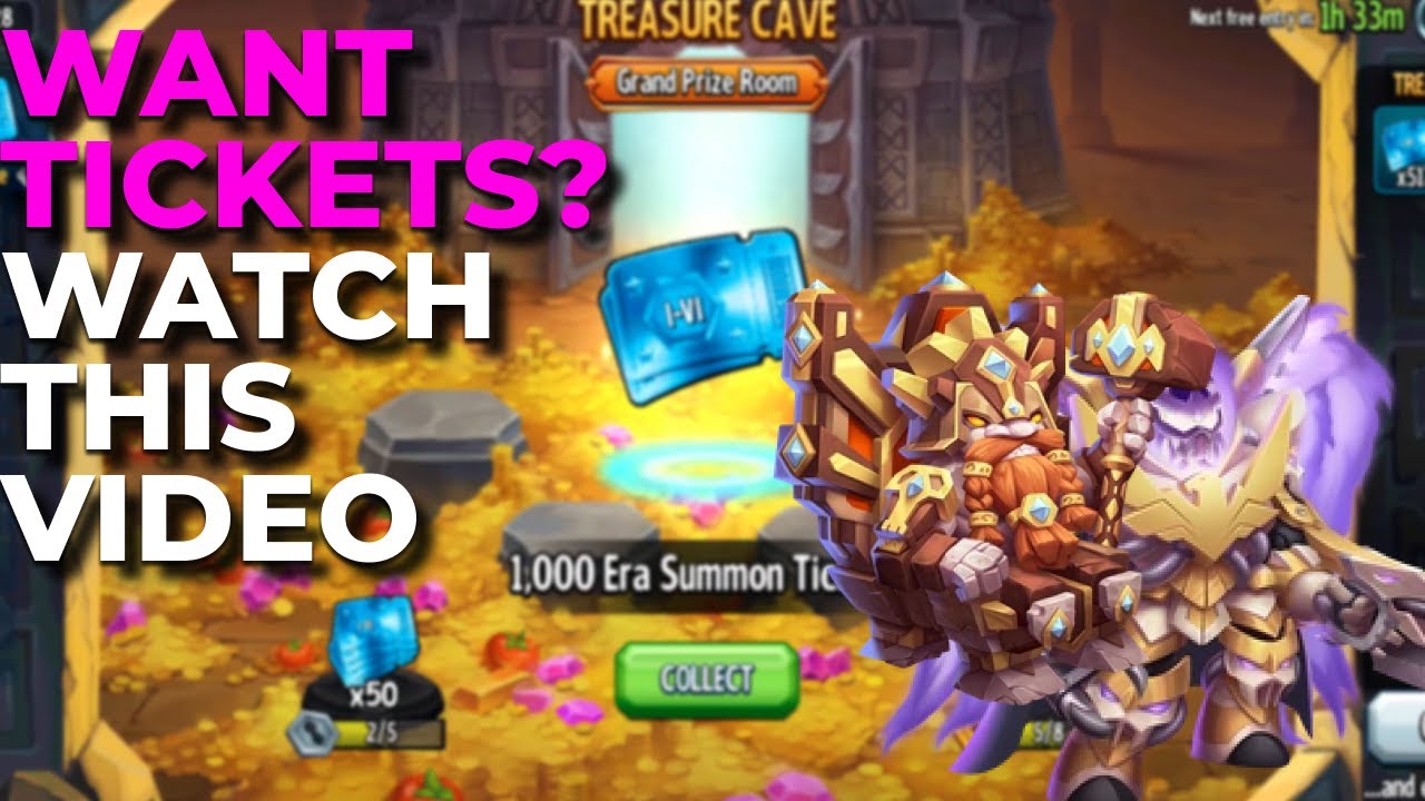 GUARANTEED ANCESTOR TICKETS FOR 72 GEMS! STEP-BY-STEP Treasure Cave - Monster Legends Mobile