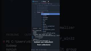 Upgrade your python skills with defaultdict #shorts #shortsvideo  #shortsfeed  #python