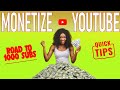 Tips To Get 1k Subs &amp; Start Getting YouTube Money!