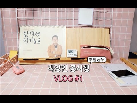 [VLOG]직장인 공시생/30살에 시작하기/재도전/주말공부/첫영상