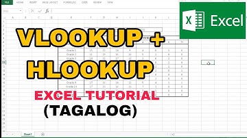 VLOOKUP + HLOOKUP in ONE EXCEL FORMULA (TAGALOG)