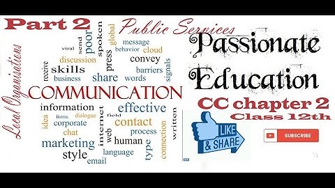 CC chapter-2 Part 2 Class 12, Correspondence with Gov.Department,Public Service & Local Organisation