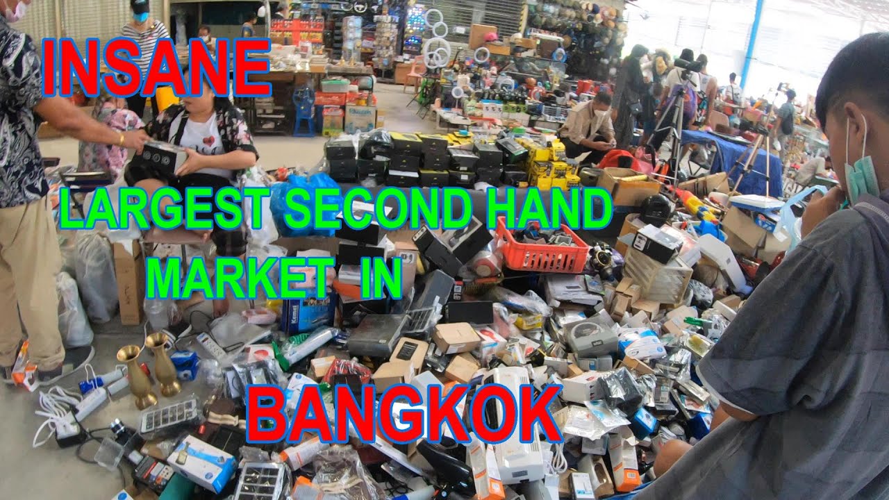 INSANE. Patthavikorn Market Old and New. Largest Second Hand Market in Bangkok. June 2022. [4K]30fps