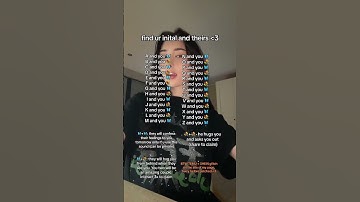 find ur inital and theirs #fy #fyp #yoursign #initials #viral