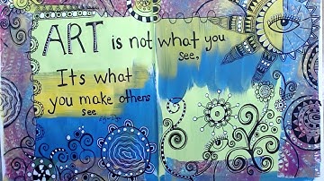 Art Journal Page Process Video
