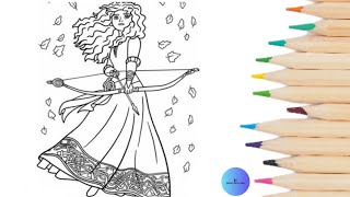 Easy drawing Disney'S Frozen Princess merida screenshot 1