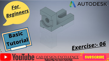 Autodesk Inventor Tutorial For Beginners Exercise || Autodesk Inventor Tutorial