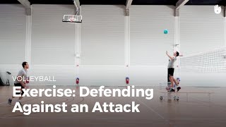 Exercise: defending against an attack | Volleyball