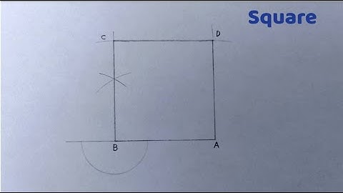 How to construct a square when the length of side is given