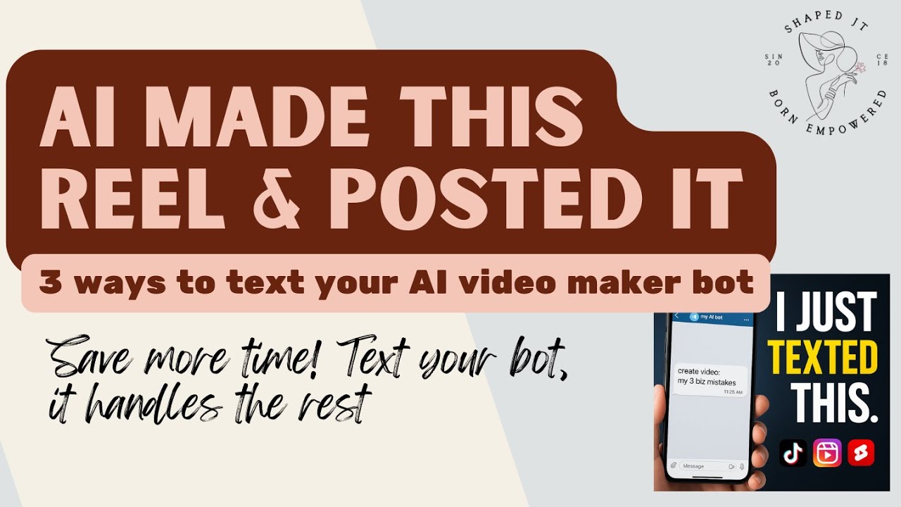 3 Ways to Use the AI Video Maker Bot | Automatically Create & Upload Reels, TikTok, & YouTube Shorts